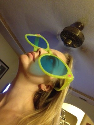 Giant sunglasses.