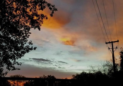 telephone pole sky