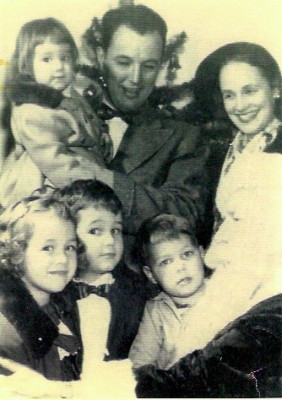 Gwen Tough's family Christmas, circa 1953.