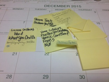 The evidence. Note that my desk calendar is now up to date.