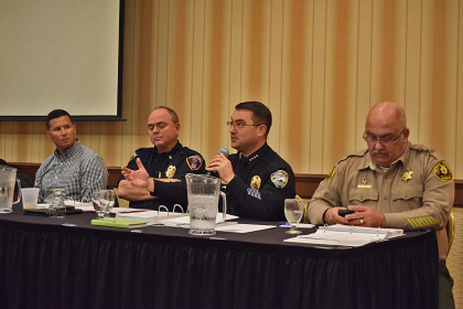 Brent Weaver, left, Gerry Gray, Robert Paoletti and Tom Bosenko.