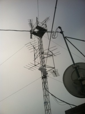 Com-Pair's Mount Haney microwave tower.