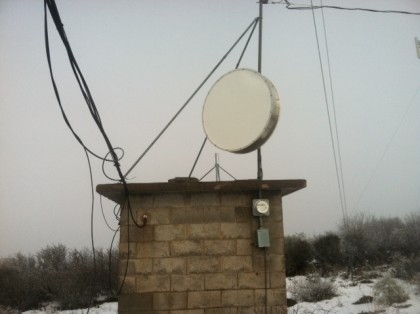 Com-Pair's microwave dish on Haney Mountain