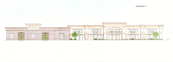 An artist's rendering of Jamie Lynn's proposal for the former police station on California Street.