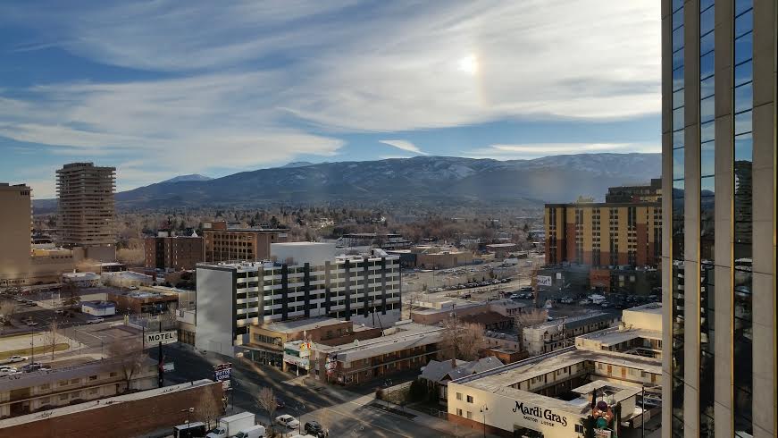 view from reno hotel