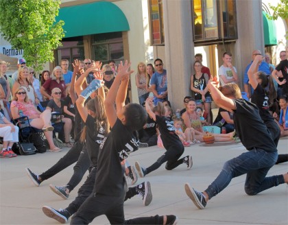 dacing in the street