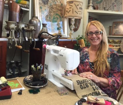 burlap connie sewing
