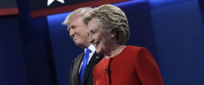 Trump/Clinton debate photo courtesy of ABC News