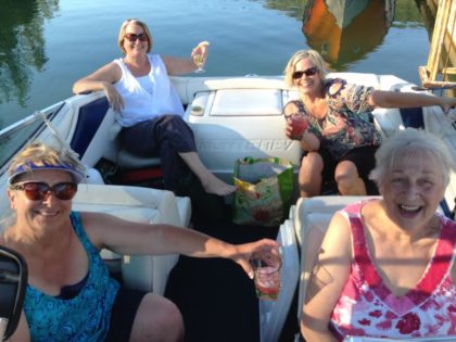 This was Karen's Women's Group, with whom she'd met for more than 25 years. 
