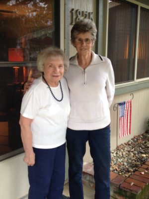 Helen Klingler, 91, left, and Shirley Wood, 82.
