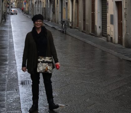 Doni in Florence, where she and her family walked, rain or shine. 