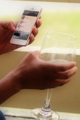 phone-and-drink-morgue-file