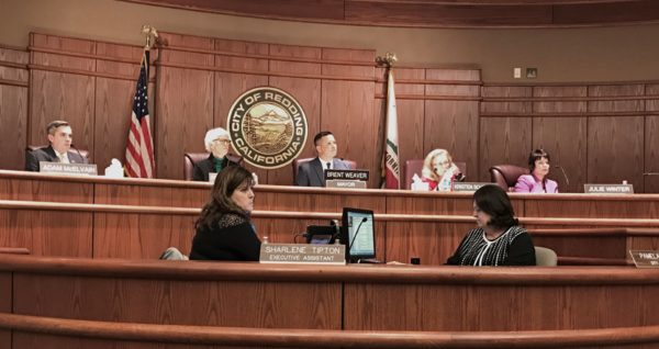City Council members hear testimony.