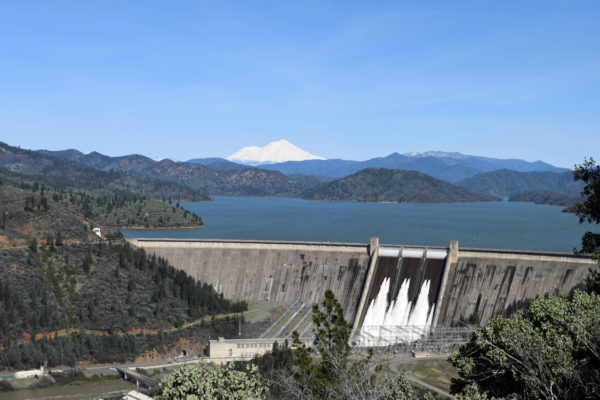 Operators opened 10 river outlets on Shasta Dam's spillway for the first time in more than 15 years. Photos and video by Jon Lewis.
